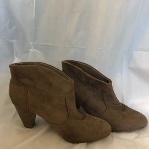 Tan Suede Booties
